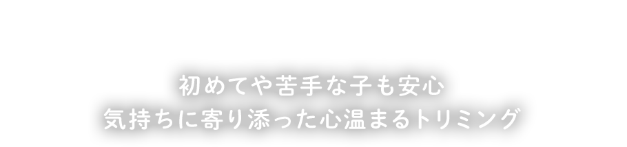 初めてや苦手な子も安心 気持ちに寄り添った心温まるトリミング